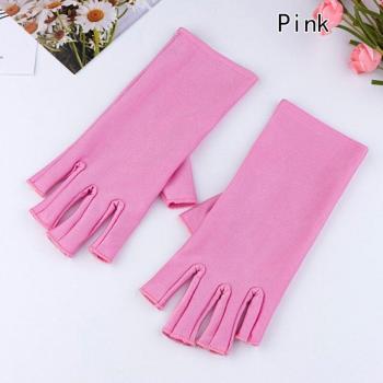 Lightweight Fingerless UV Protection Gloves with LED Lamp - One Size