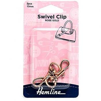 Double Pack Rose Gold Hemline Swivel Clasp Straps