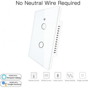 Commutateur Intelligente à Un Fil RF433 Compatible Alexa & Google Home