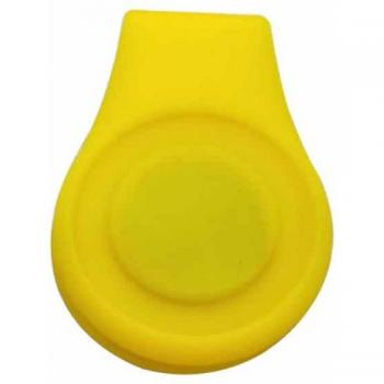 Clip de chapeau de golf en silicone avec support magnétique pour marqueur de balle