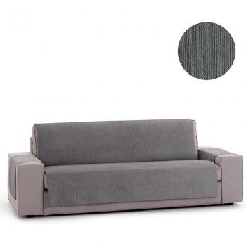 Vipalia Protector Funda Sofa. Cubresofa. Chenilla Lisa. Diseño Elite. Color Gris. 3 Plazas