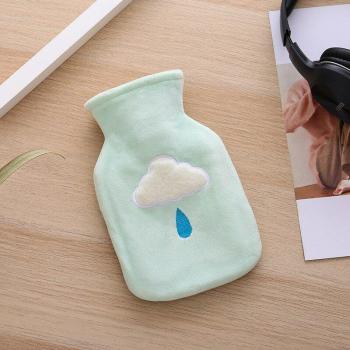 2-in-1 Cute Cartoon Portable Water Bottle & Velvet Warm Handbag