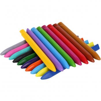 Crayons en plastique triangulaires 18 couleurs