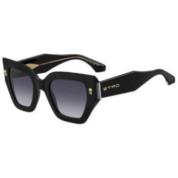 ETRO Frauen 0010/S Acetat‑Sonnenbrille schwarz/ grau quadratisch – leicht schattiert