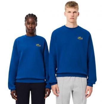 Sudadera Unisex Lacoste Logo Crew - Corte Holgado - Azul Marino - XXL