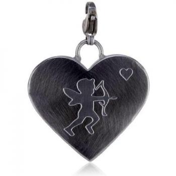 WanderHerz Charme aus Edelstahl – Rhodiummagnetisches Pendant Damen (EEPD10197A000)