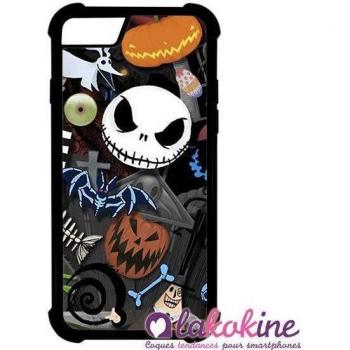 Coque Halloween Monsieur Jack per iPhone 6, 7 e 8 in silicone
