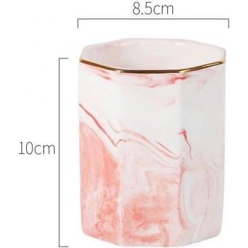 Nordic Marble Desk Pen Organizer
