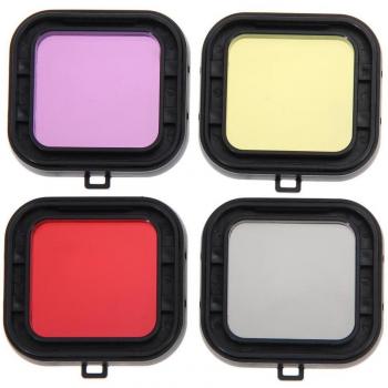 4PCS UV Filter Lens Cover for GoPro Hero 4 3+