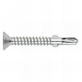 Vite 6,3 mm x 85 mm Auto-Perforante a 2 Alette – Testa Svasata – Incavo Torx – Zincata – 250 unità in scatola