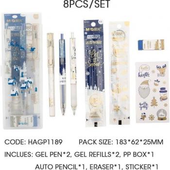 M&G Ice Festival 8-Piece School Stationery Set