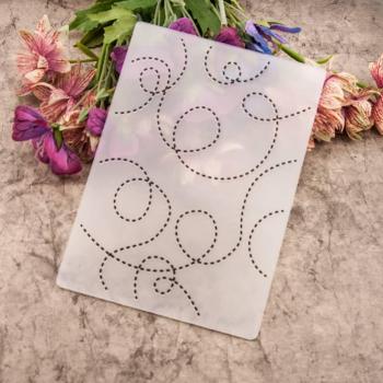 KLJUYP Curve Plastic Embossing Folders for Card Making