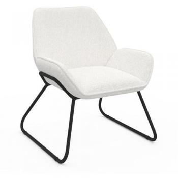 Sedia Sixtine Bouclette con Gambe Metaliche Nere
