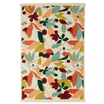 Tapis en coton multicolore
