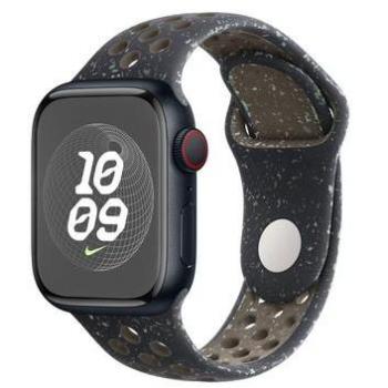 Bracelet en Silicone Lippa Flour pour Apple Watch Series Ultra - 49mm/46mm/45mm/44mm/42mm - Noir
