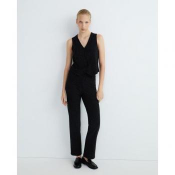 Pantalón Lurex Rayado Elegante Mujer