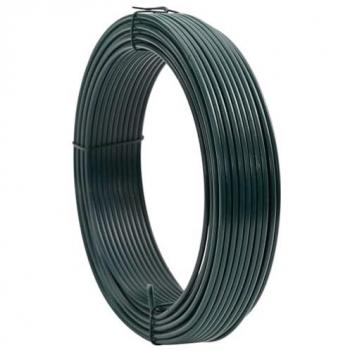 Green Fence Wire Bind 33m VidaXL PVC‑Coated Steel