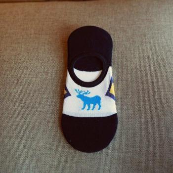 Invisible Personality Fawn Cotton Spring Boat Socks - Low Cut Ankle Socks (1 Pair = 2 Pieces)