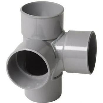 Culotte double équerre PVC 87°30 – NICOLL – Mâle/Femelle – Ø40mm