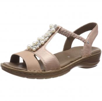 ARA Hawaii 1227203, Sandali con Chiusura a T Donna, Beige (Puder 07)