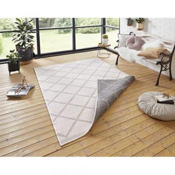 Corsica Cream Reversible Indoor-Outdoor Rug – 200×290 cm