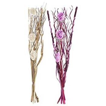 Kolezione di Fiori Secci DKD Home Decor – Rosso, Lilla & Bianco
