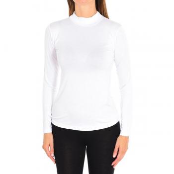 Kisses & Love Bambus Langarmunterhemd für Frauen Q-EN712 Weiß M
