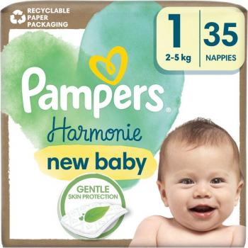 Pampers Harmonie Taille 1 – 2 à 5 kg, 35 couches jetables
