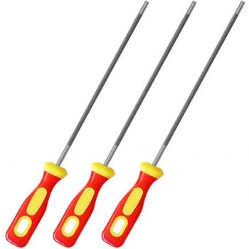 Limas redondas de afilado para cadena de motosierra (3 uds)