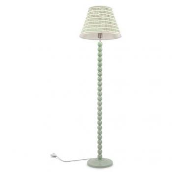 Heritage Hues Bobbles Traditional Floor Lamp Sage Green