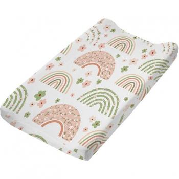 Housse de matelas à langer en coton doux et respirant pour bébé