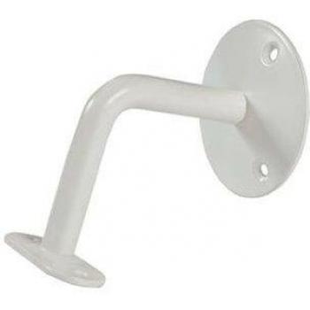 Corrimano Piatto 3 Fori, Colore Bianco 72x72mm