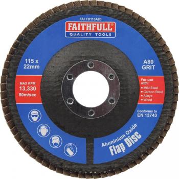 Faithfull Aluminum Oxide Flap Disc