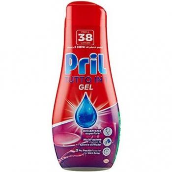 Detersivo liquido lavastoviglie gel Pril tutto in 1 – 38 lavaggi ml.600