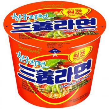 Lamen Coreano Samyang Big Bowl Carne e Vegetais - 115g