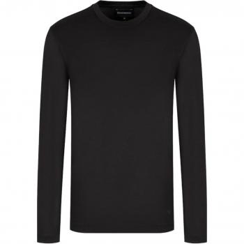 T-shirt in lyocell Emporio Armani Nero Taglia S