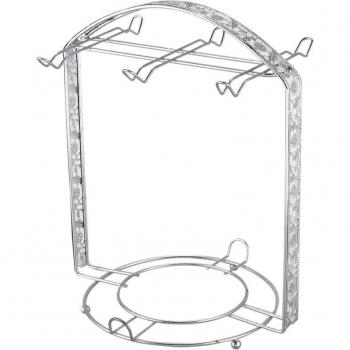 Metal Coffee Cup Rack for 6 Cups and Saucers