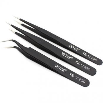 Stainless Steel Anti-Static Tweezers for Digital Repair
