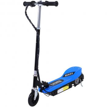 Patinete Eléctrico Infantil Plegable Azul con Manillar Ajustable