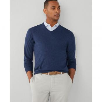 Jersey de hombre Hackett con cuello pico y coderas