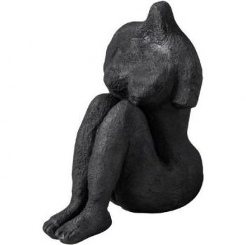 Mette Ditmer Kunstwerk Sitzende Dame Schwarz