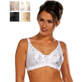 NaturalFit Slim Support Bra – White Polyamide – 44D