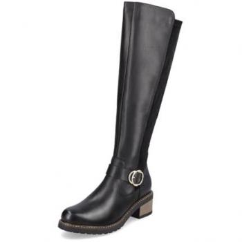 Remonte Stretch-Stiefel für Damen in Schwarz - Gr. 39