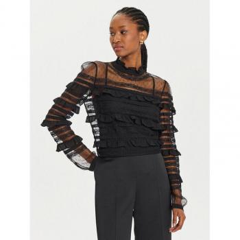 Blusa Twinset Pizzo e Tulle Nero – 46