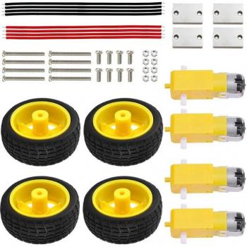 Kit moteur TT 3V-6V avec pneus pour voiture intelligente