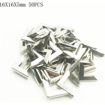 Protectores de Esquinas de Metal para Scrapbooking - 50 Uds