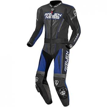 Arlen Ness Edge Duo‑Cuir Moto Gris Ardoise Taille 54