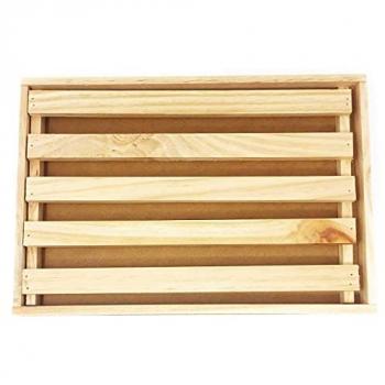 Artema - Tabla de madera para cortar pan 25 x 35 cm con bandeja recogemigas rejilla extraíble