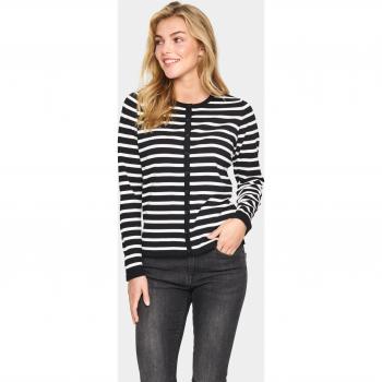 Saint Tropez Women’s Mini-Mila Black Slender Cardigan – XS