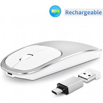 2.4G Wireless Silent Mouse with USB Type C Rechargeable